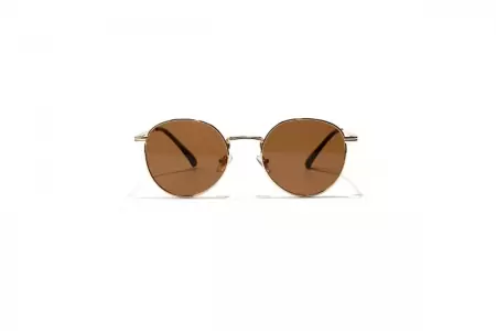 Harlow - Brown Round Sunglasses