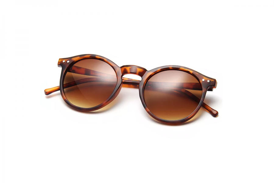 Lennox Tort - Vintage Black Round Sunglasses - Sunnies.com.au