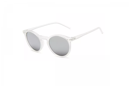 Lennox - Clear Mirror Round Sunglasses