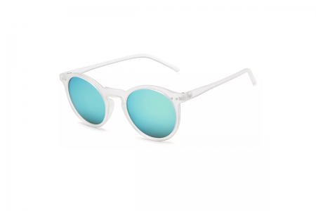 Lennox - Clear Blue RV Round Sunglasses